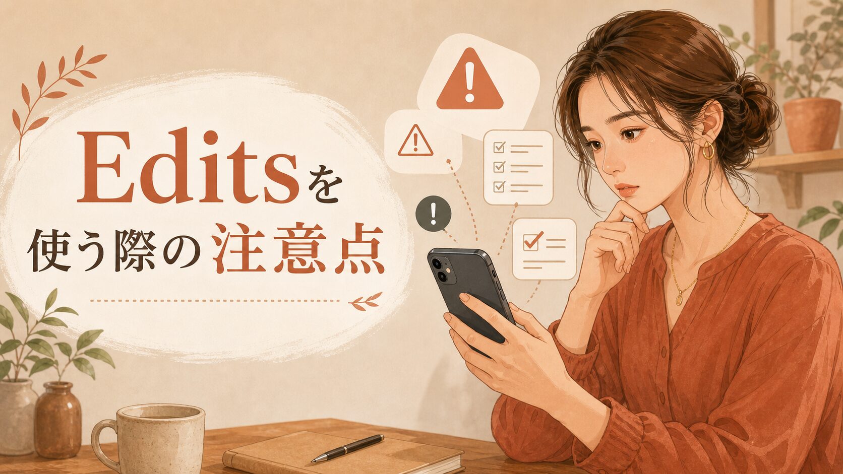 Editsを使う際の注意点