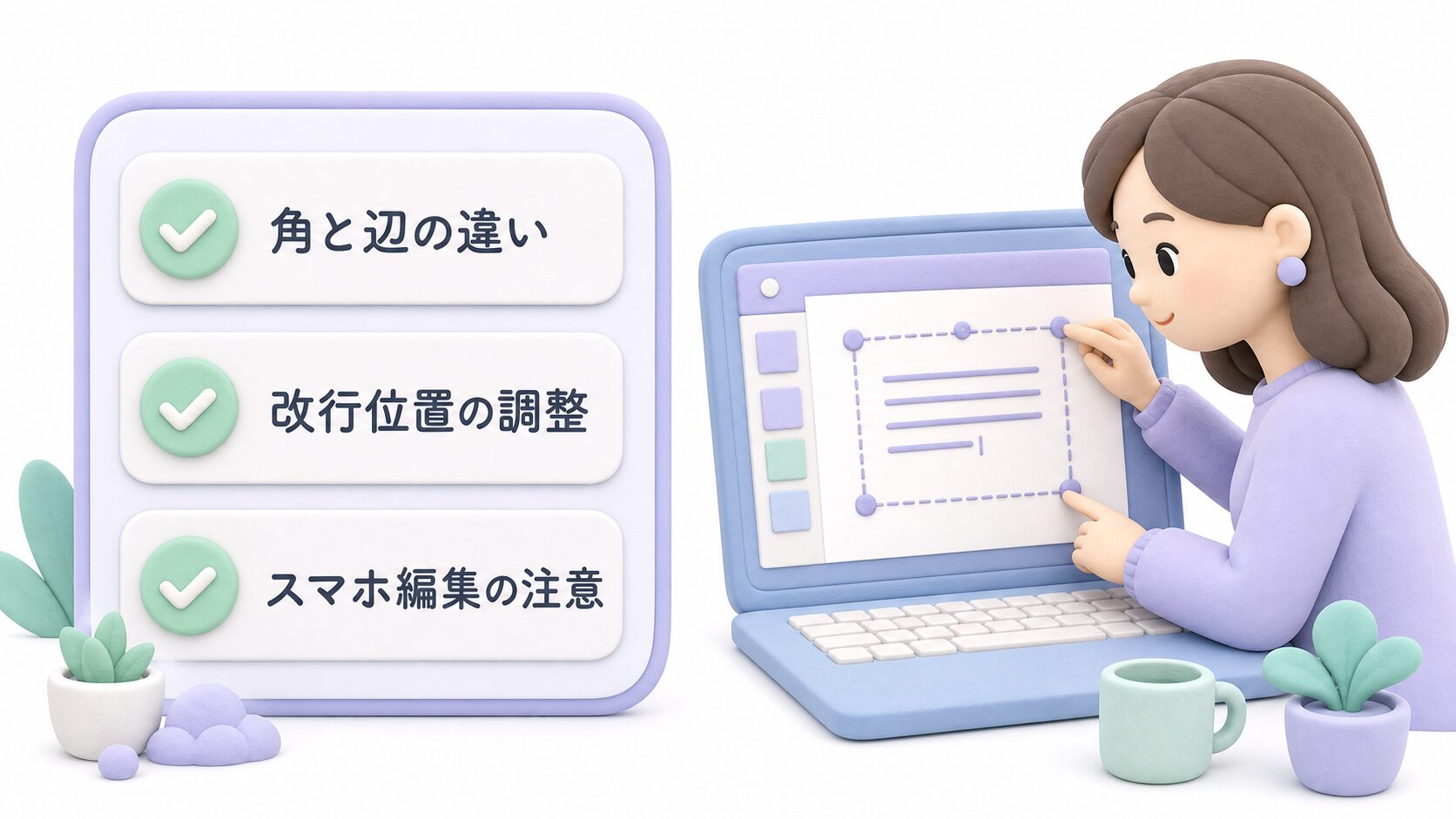 サイズ変更で崩れないためのポイント