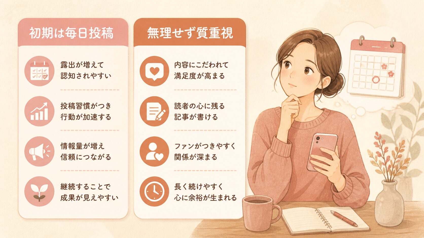 「毎日投稿」にこだわりすぎると続かなくなる理由
