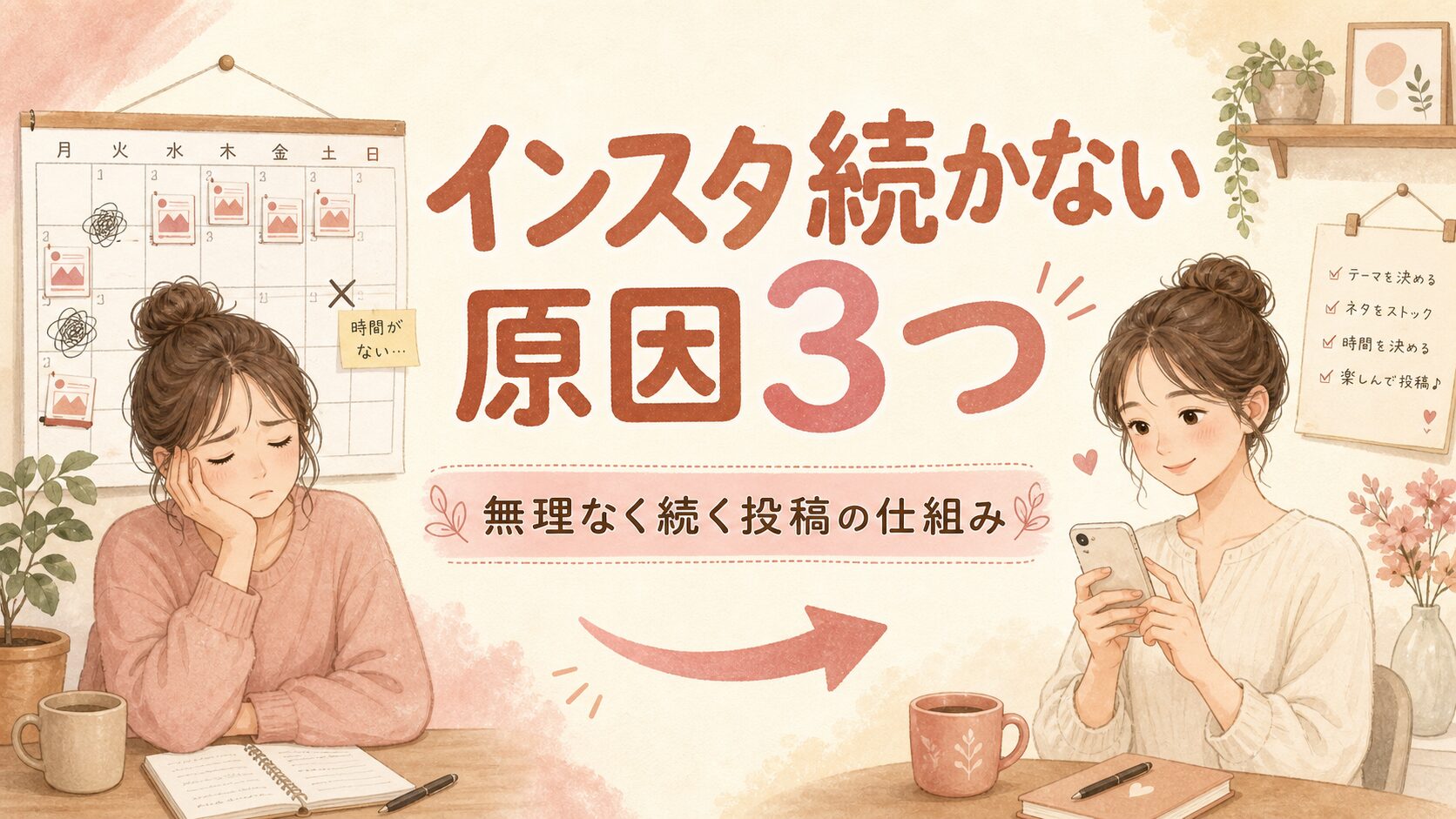 インスタ投稿を無理なく続ける仕組み