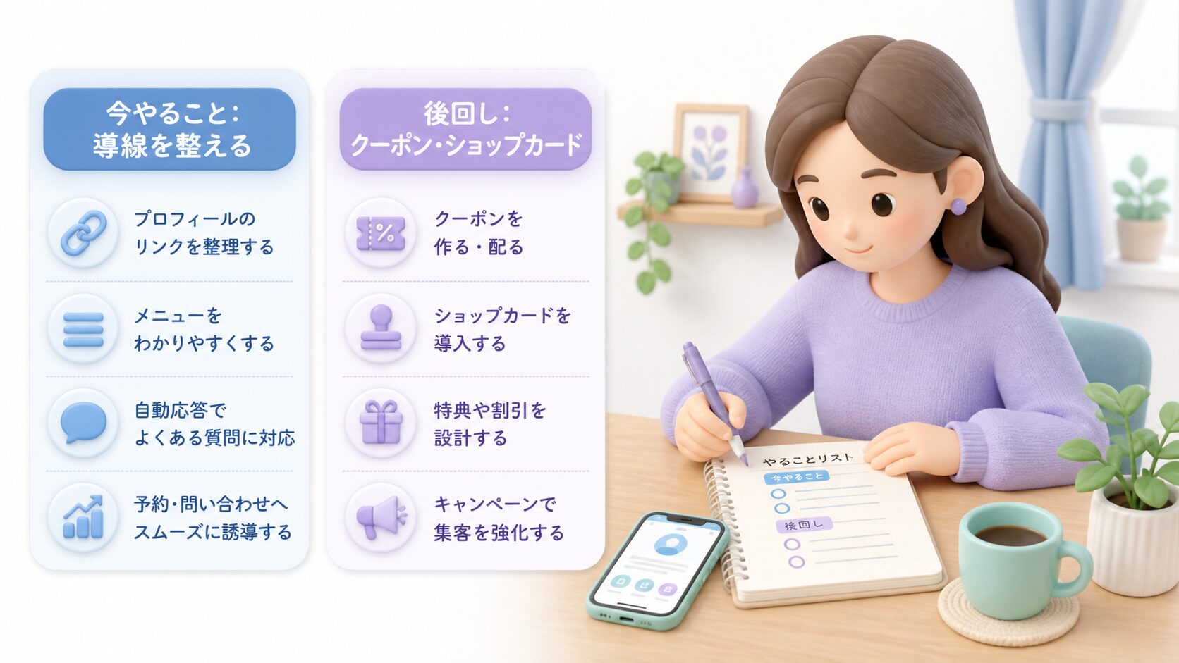 クーポン・ショップカードは後回しでいい理由