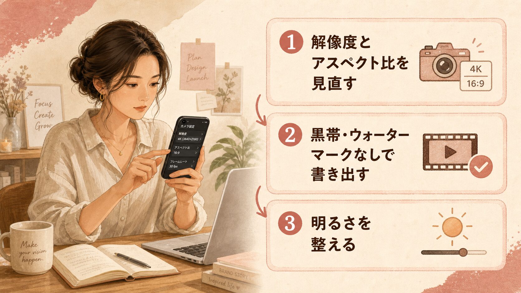 動画そのものの見た目を底上げする撮影・書き出しの基本
