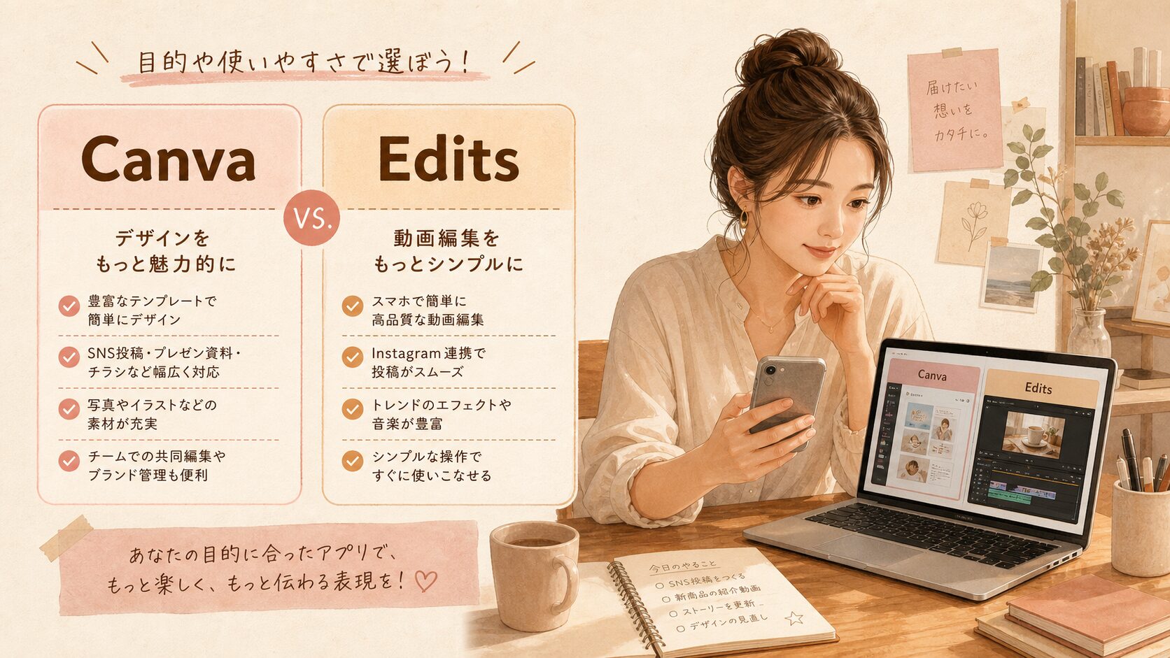 無料アプリでも垢抜けて見える編集の時短ワザ