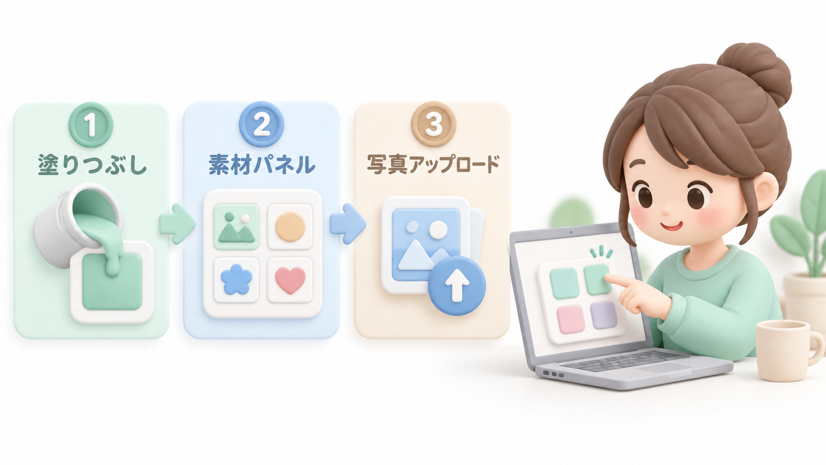 Canva背景の変え方3ステップ(基本操作)