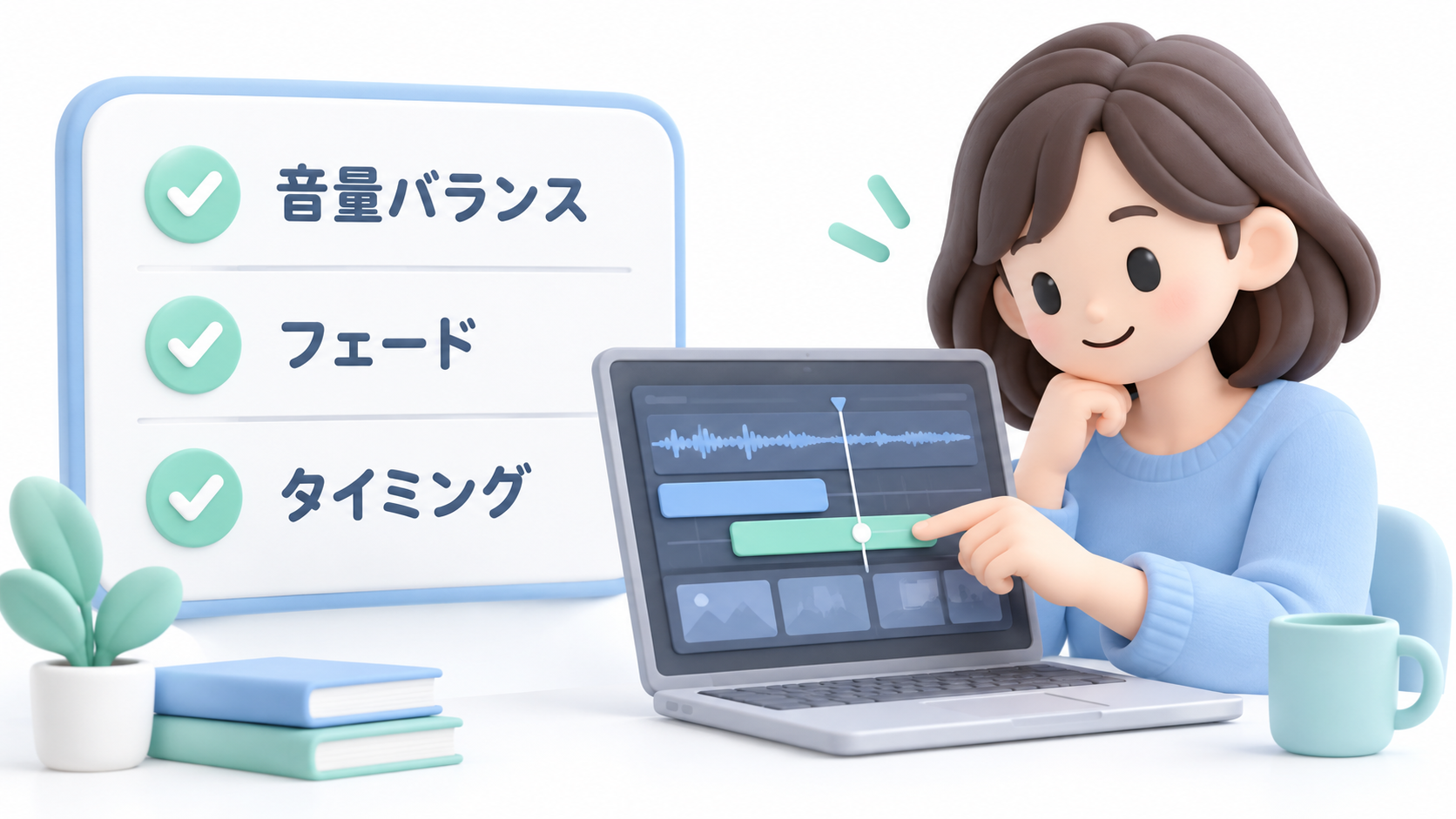 音量・フェード・タイミングを調整して聞きやすくする方法