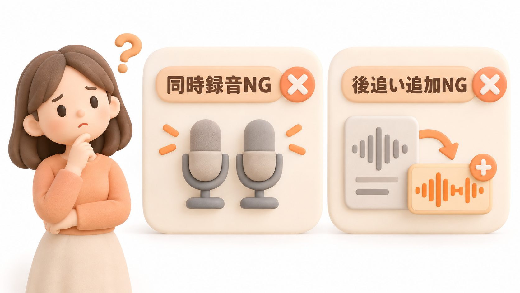 キャンバの音声編集でできないこと2点