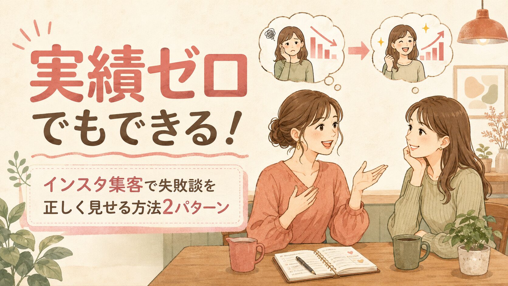 実績ゼロでもできる!インスタ集客で失敗談を正しく見せる方法2パターン