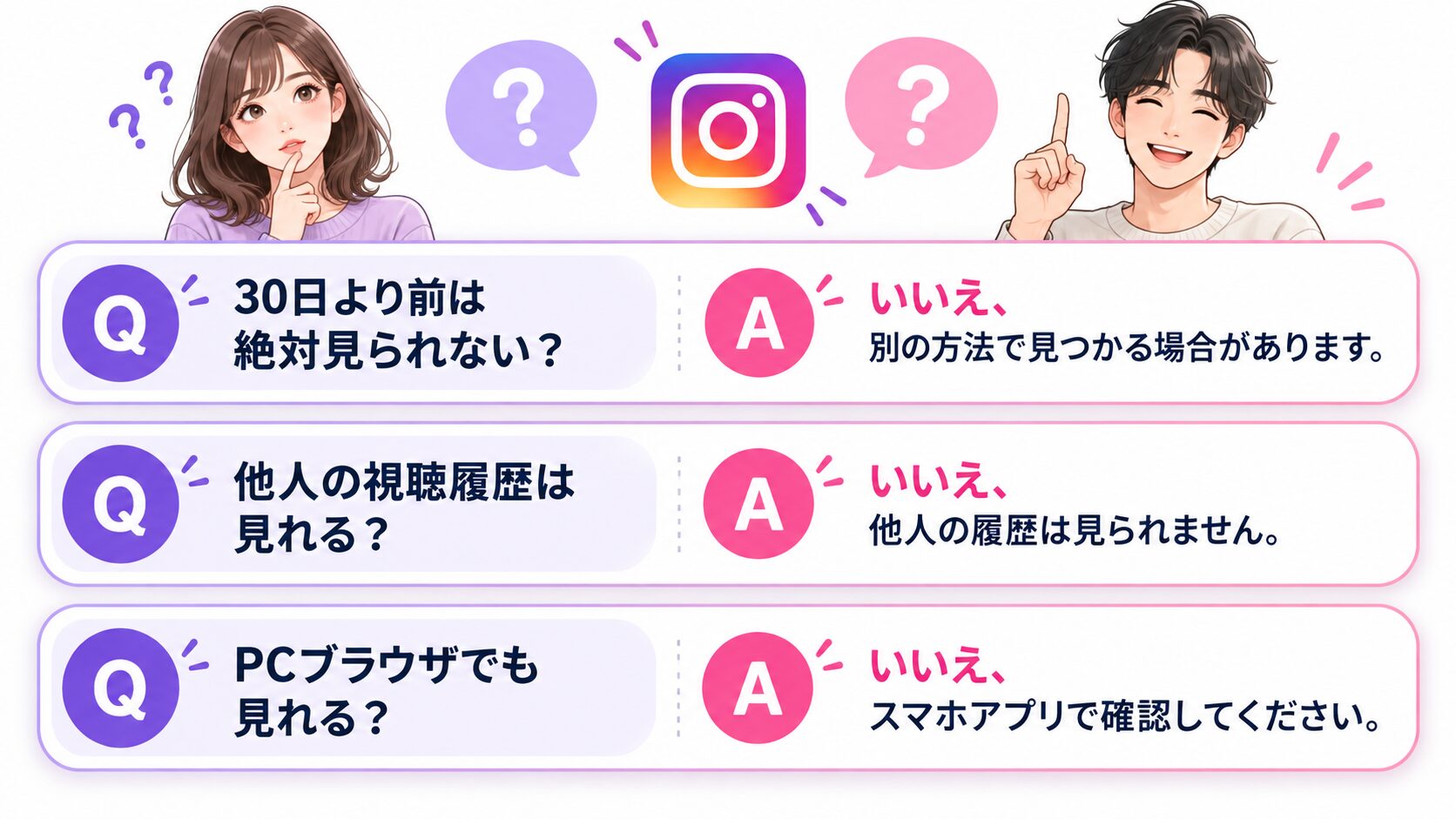インスタリール視聴履歴に関するよくある質問
